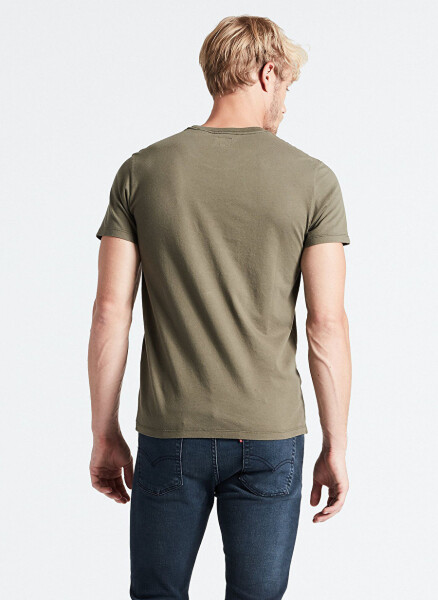 Levis 56605-0110_SS Original Hm Tee Lse Bisiklet Yaka Relaxed Düz Yeşil Erkek T-Shirt - 4