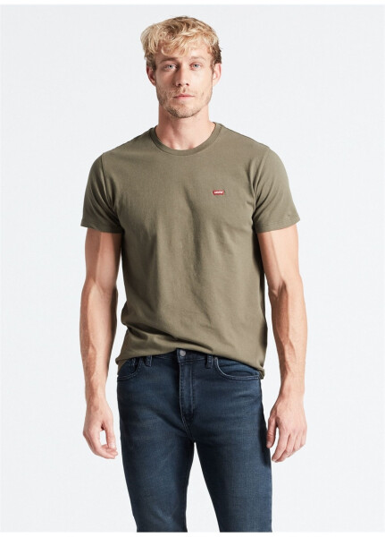 Levis 56605-0110_SS Original Hm Tee Lse Krou Yaka Bo'shash Relaxed Yassi Yashil Erkaklar T-Shirt - 6