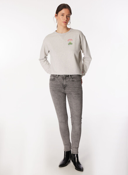 Levi's 721 Qora Ayollar uchun Yuqori Belli Jinsi Shimlar HIGH RISE SKINNY RIVER ROCK LSE - 1