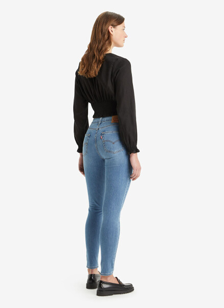 Levi's 721 Skinny Fit ochq oq rangli yuqori belli ayollar uchun jinsi shimlar - 3