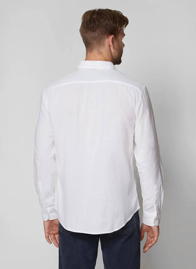 Levi's 86625-0002 Ls Battery Shirt Slim Oq Erkaklar Ko'ylak - 5