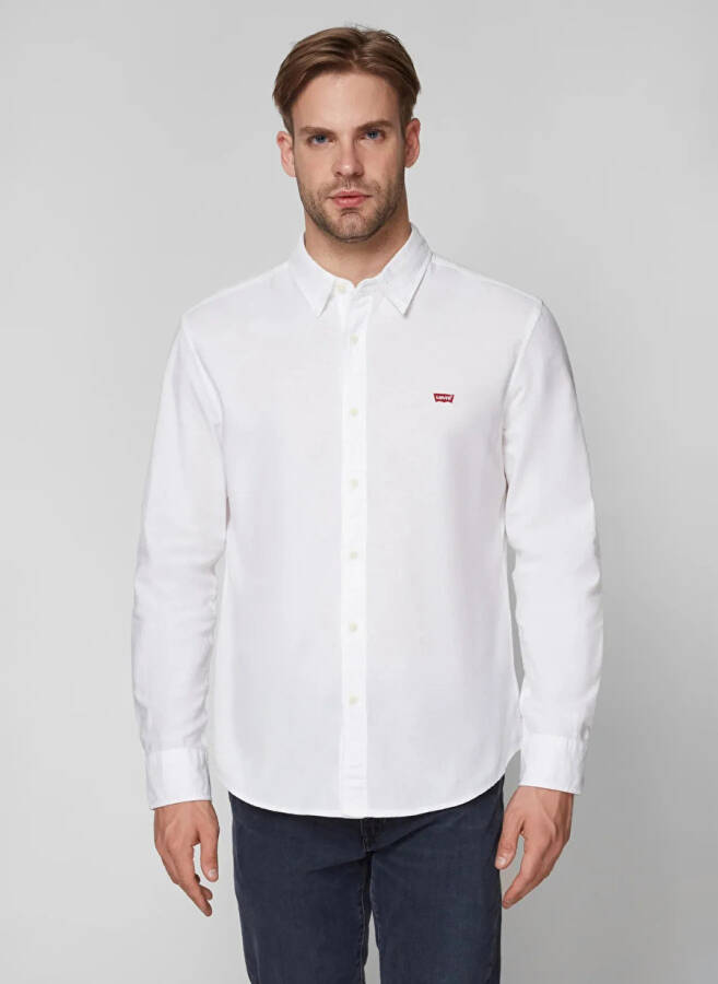 Levi's 86625-0002 Ls Battery Shirt Slim White Men's Shirt - 1