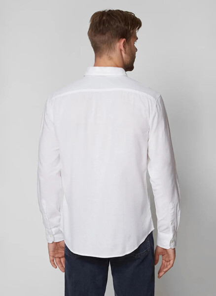 Levi's 86625-0002 Ls Battery Shirt Slim White Men's Shirt - 5