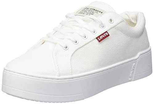 Levi's Ayollar Uchun Poyafzallari Tijuana 2.0 Moda Sneaker Platformalar (9, Oq, Raqamli_9) - 1