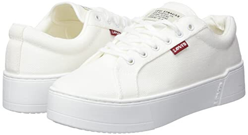 Levi's Ayollar Uchun Poyafzallari Tijuana 2.0 Moda Sneaker Platformalar (9, Oq, Raqamli_9) - 7