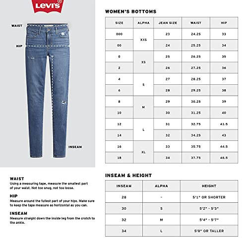 Levi's Ayollar uchun Premium 501 Original Fit Jinsi - 4