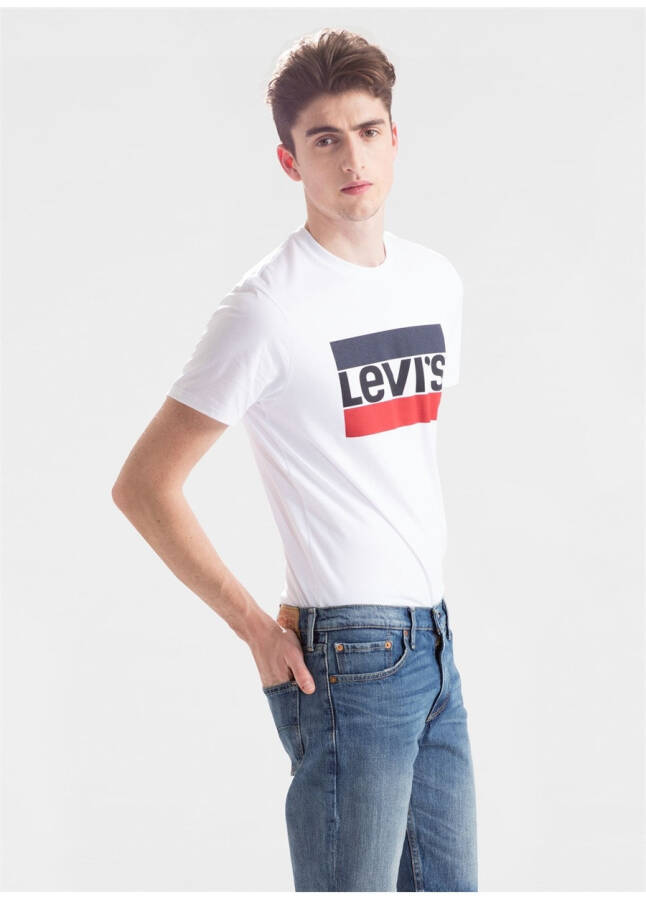 Levi's Crew Neck Beige Men's T-Shirt - 6