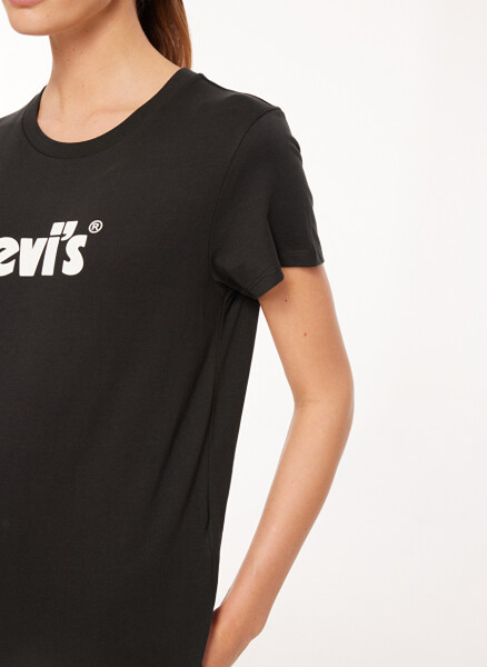 Levi's Crew Neck Printed Black Women's T-Shirt A2086-0103 LSE THE PERFECT TEE LSE - 4