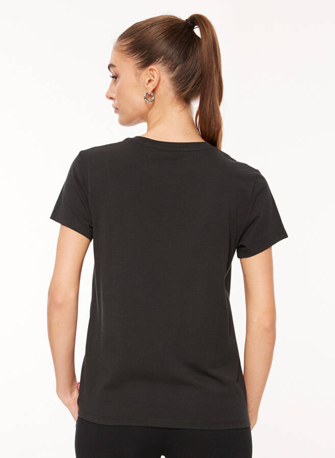 Levi's Crew Neck Printed Black Women's T-Shirt A2086-0103 LSE THE PERFECT TEE LSE - 5