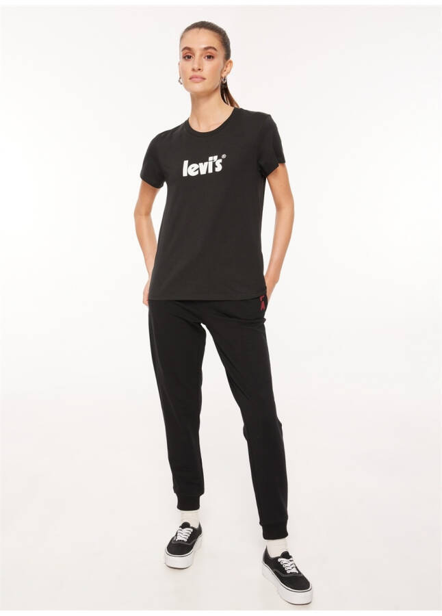 Levi's Crew Neck Printed Black Women's T-Shirt A2086-0103 LSE THE PERFECT TEE LSE - 8