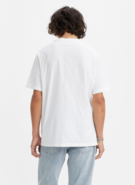 Levis Crew Neck Printed White Men's T-Shirt LSE_SS RELAXED FIT TEE CORE POSTER - 2