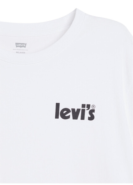 Levis Crew Neck Printed White Men's T-Shirt LSE_SS RELAXED FIT TEE CORE POSTER - 29