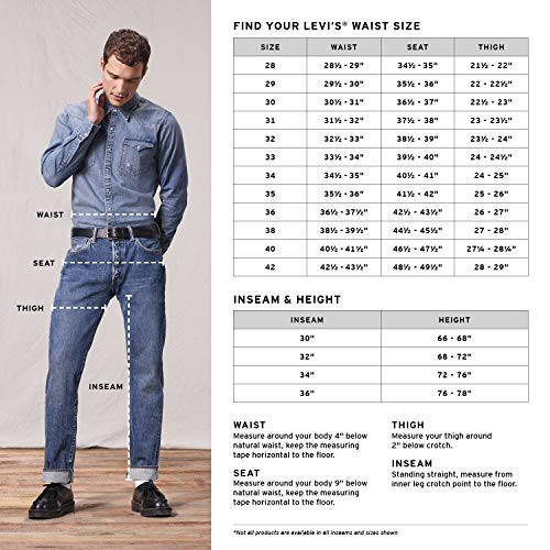 Levi's Erkaklar 501 Original Fit Jinsi Shimlari (Katta va Uzun Bo'yli O'lchamlarda Ham Mavjud) - 10