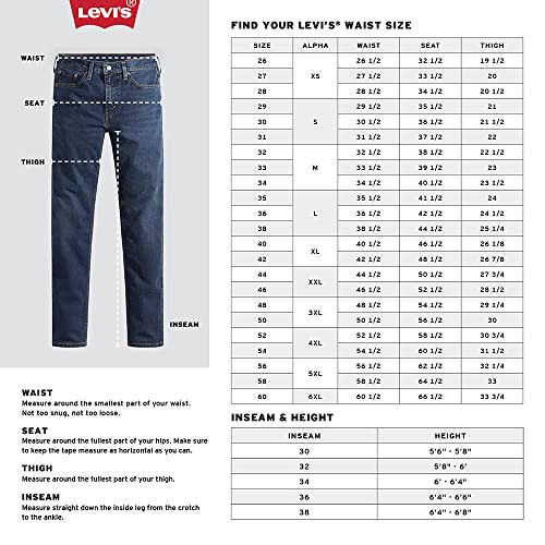 Levi's Erkaklar 501 Original Fit Jinsi Shimlari (Katta va Uzun Bo'yli O'lchamlarda Ham Mavjud) - 12