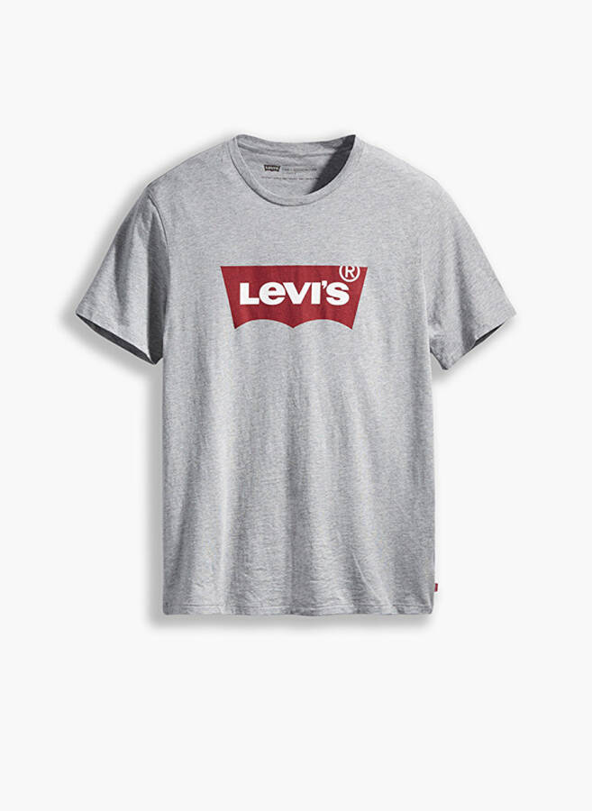 Levi's Erkaklar uchun kulrang krujka bo'yinli futbolkasi - 3