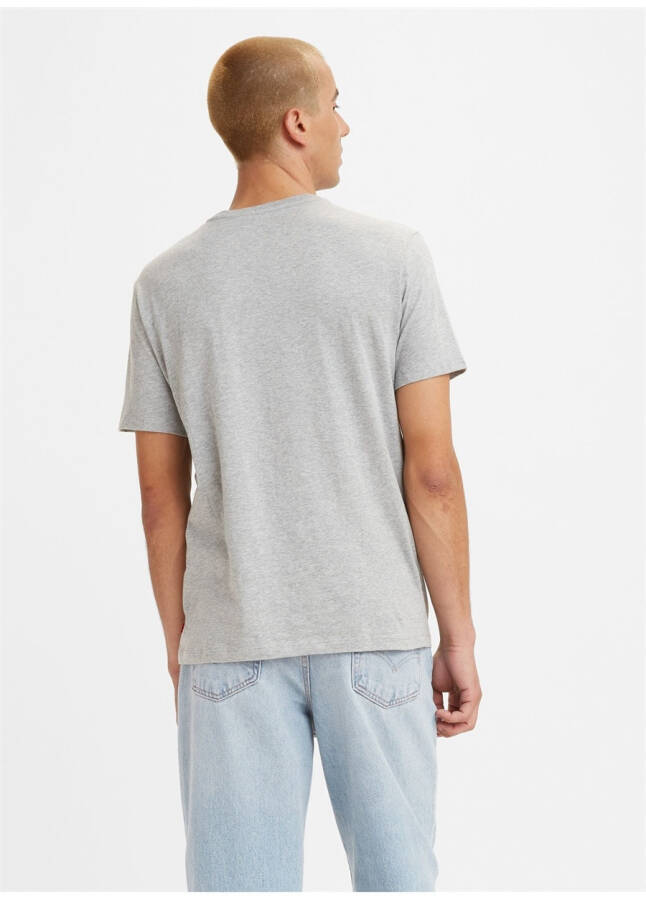 Levis Erkek Gri Bisiklet Yaka T-Shirt - 5