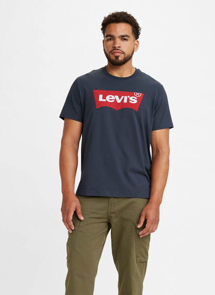 Levis Erkek Lacivert Bisiklet Yaka T-Shirt - 1