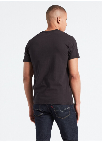 Levis Erkek Siyah Bisiklet Yaka T-Shirt - 8