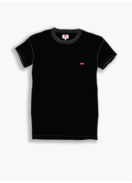 Levis Erkek Siyah Bisiklet Yaka T-Shirt - 10