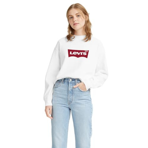 Levi's Kadın Grafik Standart Yuvarlak Yaka Sweatshirt - 10