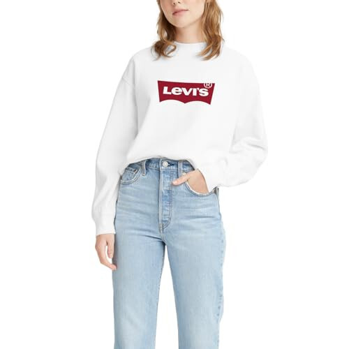 Levi's Kadın Grafik Standart Yuvarlak Yaka Sweatshirt - 12