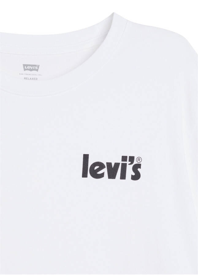 Levis Krujka Yaka Bosilgan Oq Erkaklar T-Shirt LSE_SS RELAXED FIT TEE CORE POSTER - 29