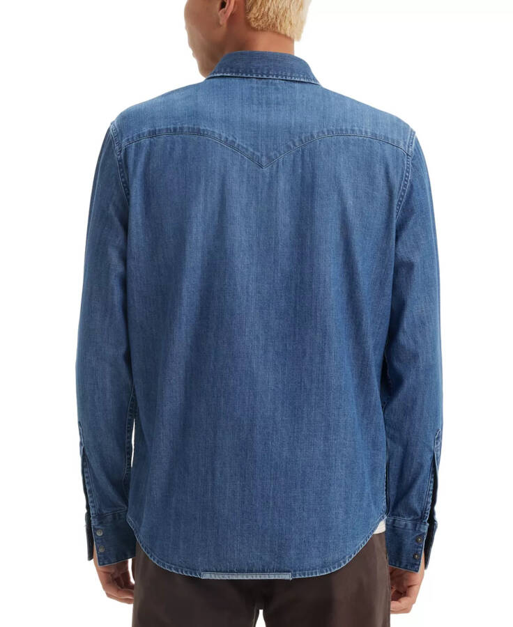 Levi's® Men's Barstow Western Denim Long Sleeve Snap-Front Shirt Zeph Craft - 3