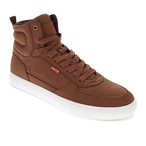 Levi's Mens Liam Hi Synthetic Leather Casual Hightop Sneaker Shoe - 1