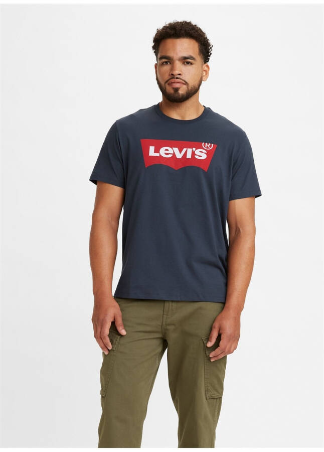 Levi's Men's Navy Blue Crew Neck T-Shirt - 4