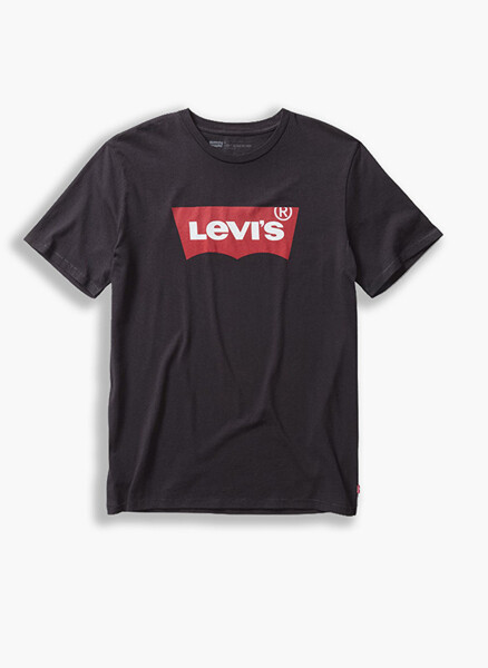 Levis Siyah Bisiklet Yaka Baskılı Erkek T-Shirt - 3