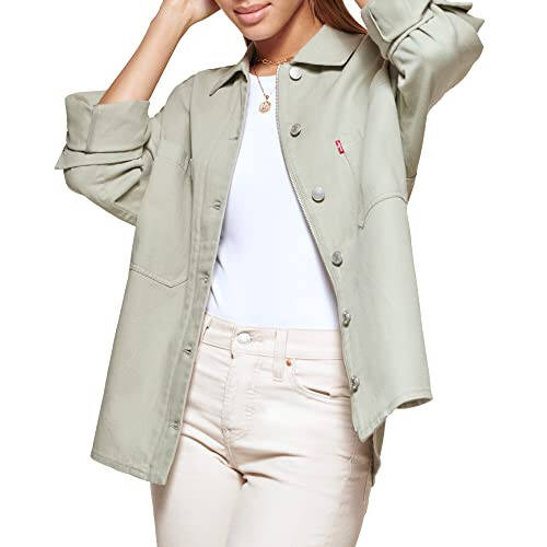 Levi's Women's Bull Twill Cotton Shirt Jacket - 2