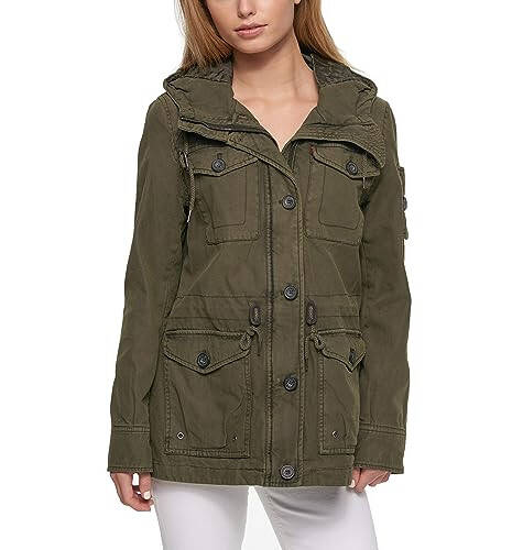 Levi's Women's Cotton Hooded Field Jacket (Standard & Plus Sizes) - 3