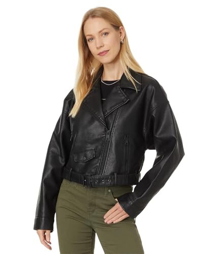 Levi's Women's Faux Leather Cropped Moto Jacket - 1