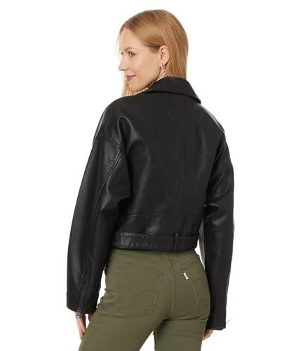 Levi's Women's Faux Leather Cropped Moto Jacket - 2