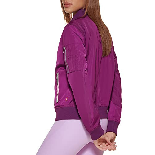 Levi's Women's Melanie Bomber Jacket (Standard & Plus Sizes), Purple, X-Small - 9