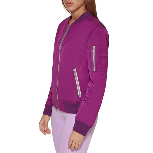 Levi's Women's Melanie Bomber Jacket (Standard & Plus Sizes), Purple, X-Small - 2