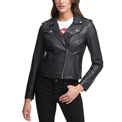 Levi's Women's The Classic Faux Leather Moto Jacket (Regular & Plus Size) - 2