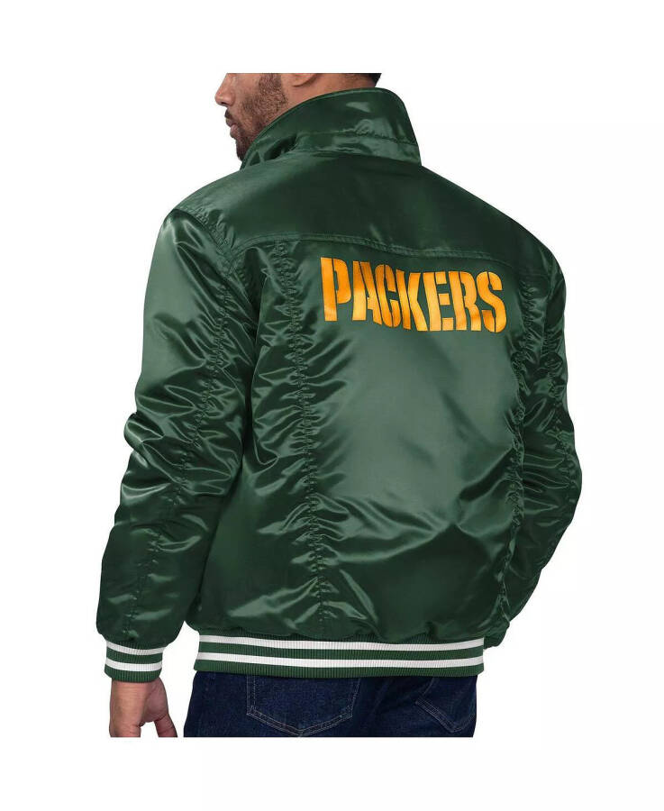 Levi's x Starter Erkaklar uchun Yashil Green Bay Packers Silver Tab Trucker To'liq Qisqichli Ko'ylagi Yashil - 3