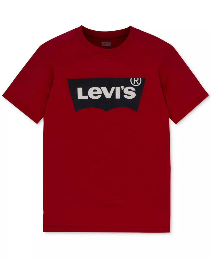 Levis® Bebek Erkek Yarasa Kanatlı Logo Grafik Baskılı Pamuklu Tişört Ekip Kırmızısı - 1