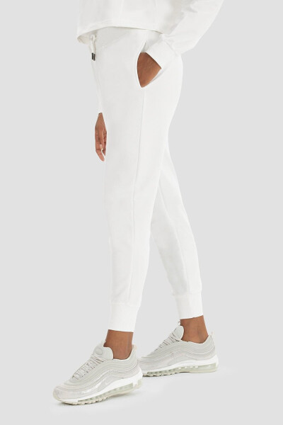 Lexa Savzi Kesilgan Krem Jogger Shim Pantalon - 3