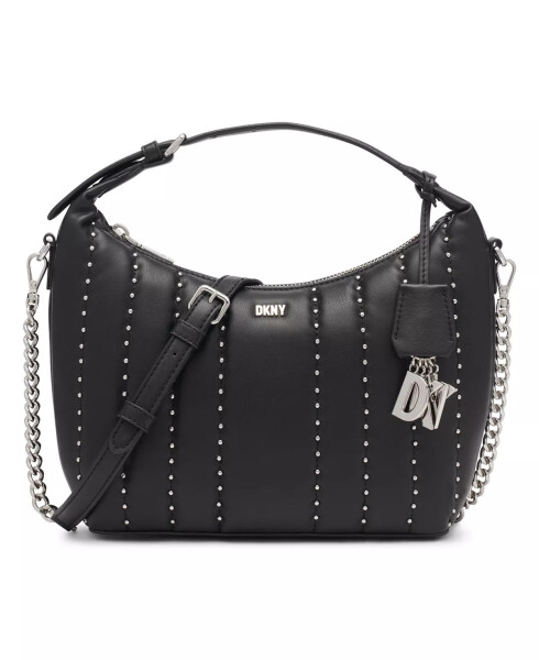 Lexington Park Top Zip Hobo Crossbody Black/silver - 1