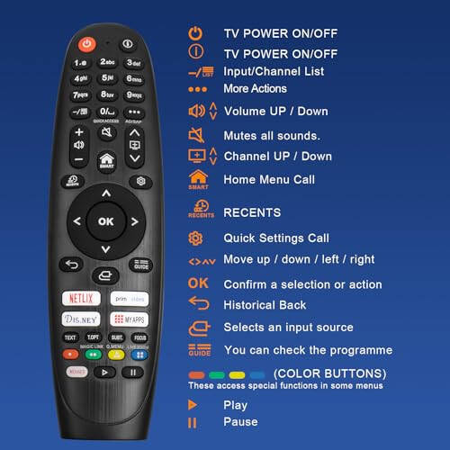 LG Magic Remote MR18BA MR19BA MR20GA MR21GA MR22GN uchun yangi universal masofadan boshqarish pulti almashinuvi, LG Smart TV'lar LCD/LED/OLED/QNED/NanoCell/UHD uchun - 7