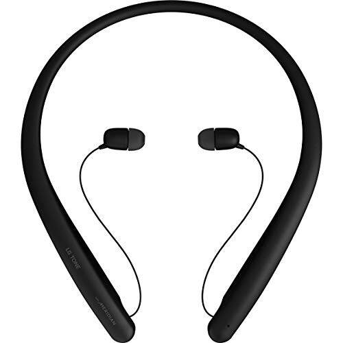 LG Tone Style HBS-SL5 Bluetooth Wireless Stereo Neckband Earbuds Tuned by Meridian Audio, Black, 2.3 - 2