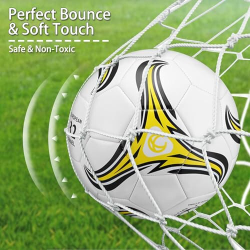 Libima 13 Pcs Soccer Ball Bulk 10 Pcs Size 5 Soccer Ball with 2 Pump Deflated and Carry Bag Youth Soccer Ball Operation Soccer Training Gift - 4