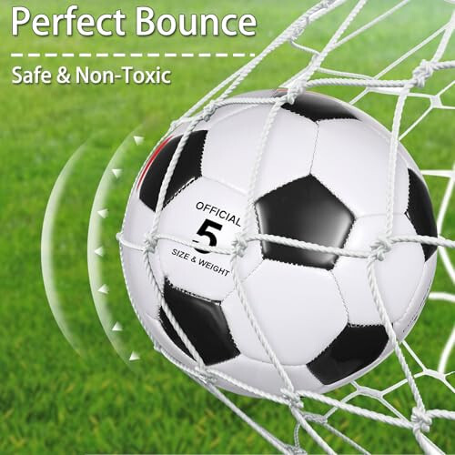 Libima 13 Pcs Soccer Ball Bulk 10 Pcs Size 5 Soccer Ball with 2 Pump Deflated and Carry Bag Youth Soccer Ball Operation Soccer Training Gift - 6