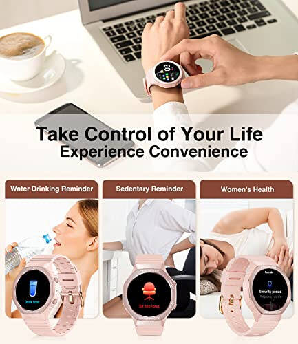 LIGE Smart Watches for Women (Dials & Answer), 1.32