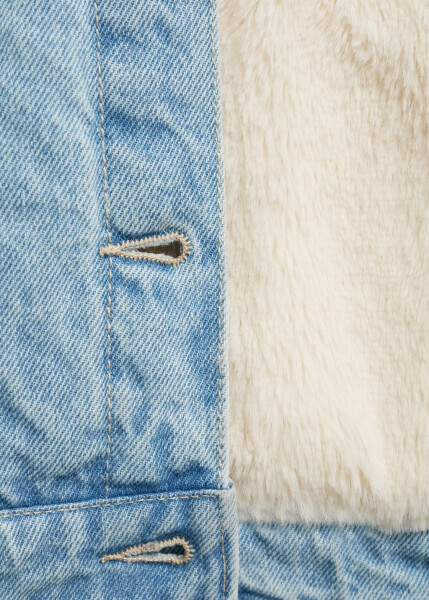 Light blue fur vest - 15