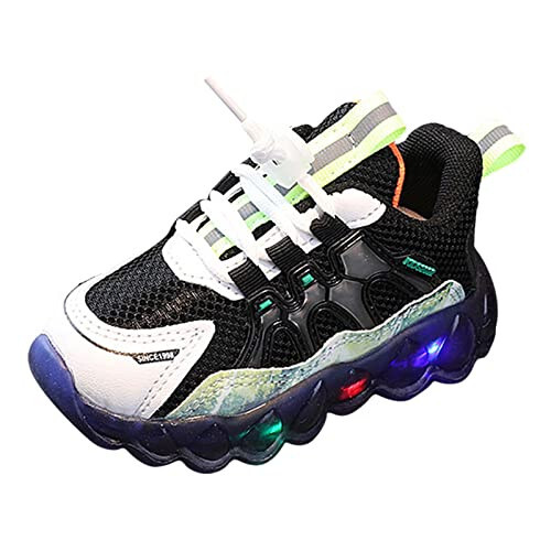 Light Up Athletic Running Shoes for Boys Girls Lightweight Soft Sole Sport Shoes Breathable Casual Walking Shoes - 1