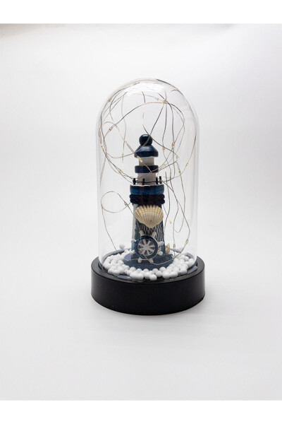 Lighthouse in a Glass Dome with RGB LED Light Decorative Lamp, Birthday Gift for Friend or Lover - 13