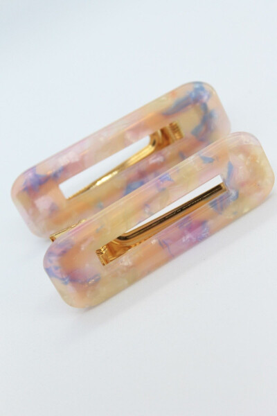 Lila Mother-of-Pearl 2-Piece Hair Clip Set -Premium Makeup and Skincare Clip-Gift Accessory - 10